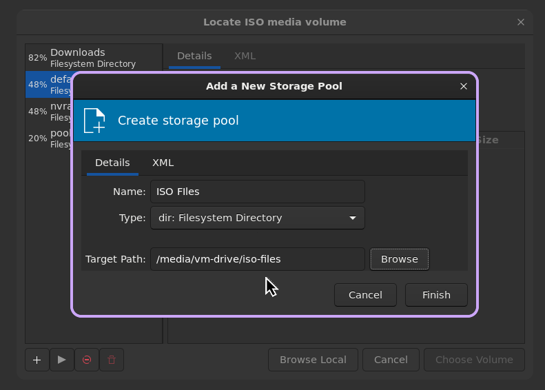 Create Storage Pool
