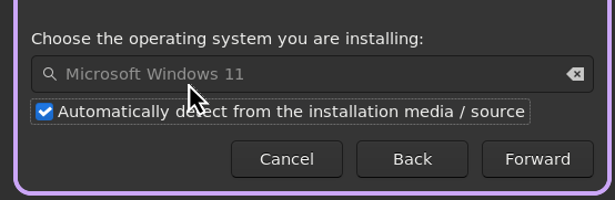Select OS
