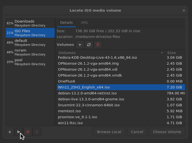 Choose ISO